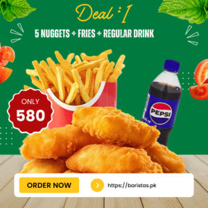 Deal 1 – Nuggets, Fries & Drink Combo 🍗🍟🥤